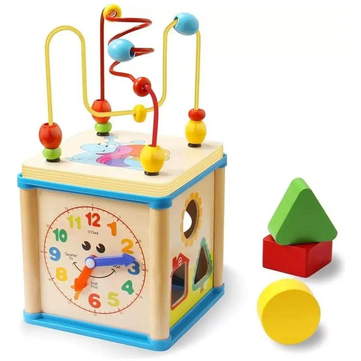 GENERICO - Juego de Cubos de Encaje de Madera para Niños
