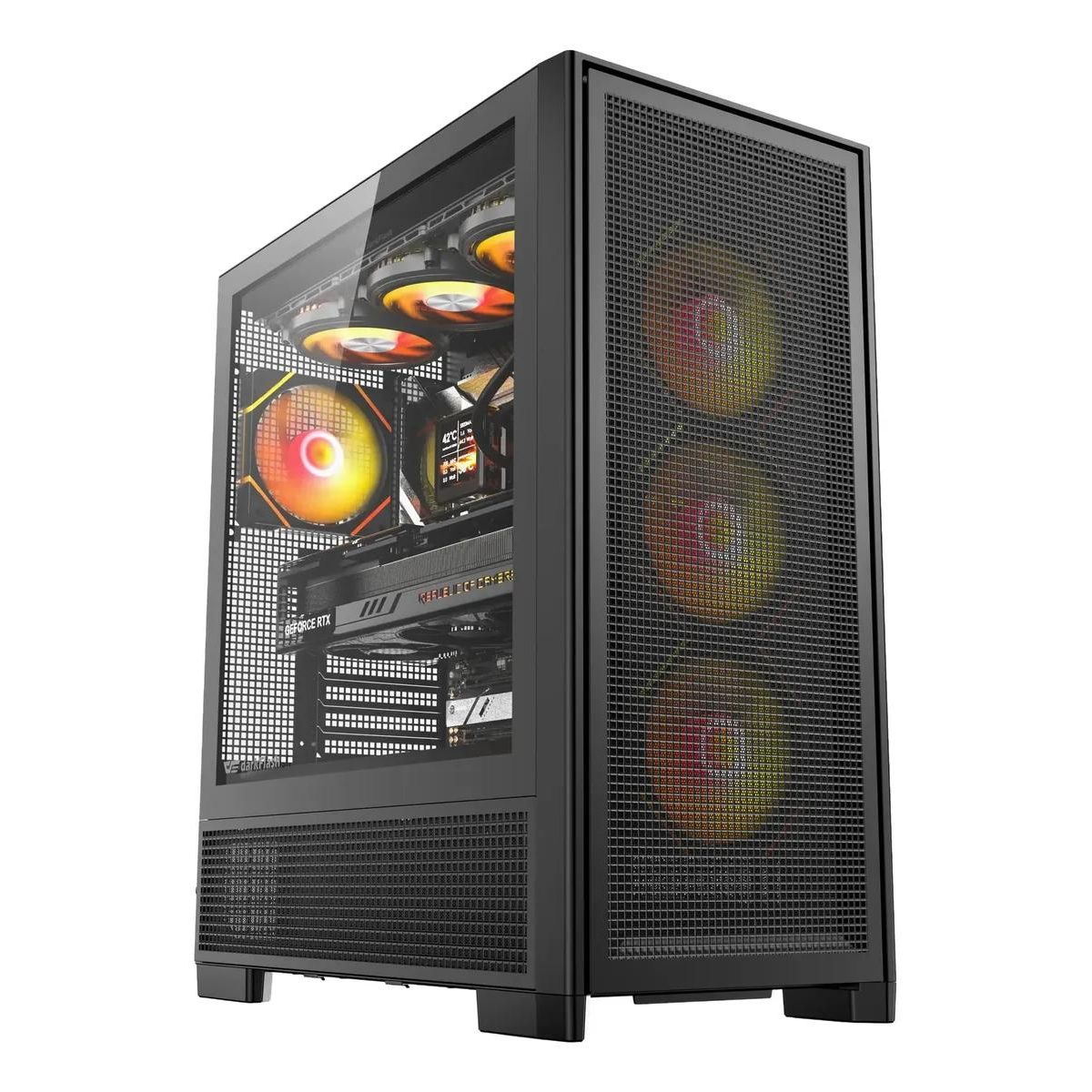 GENERICO - Gabinete Full Tower E-ATX Darkflash Airnova Mesh con 3  