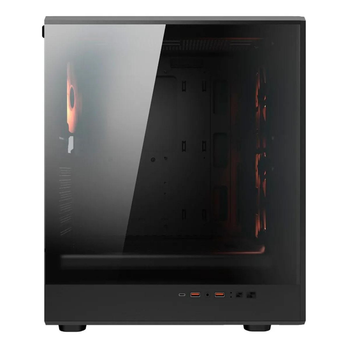 GENERICO - Gabinete Gamer Airface Pure Pro RGB Negro
