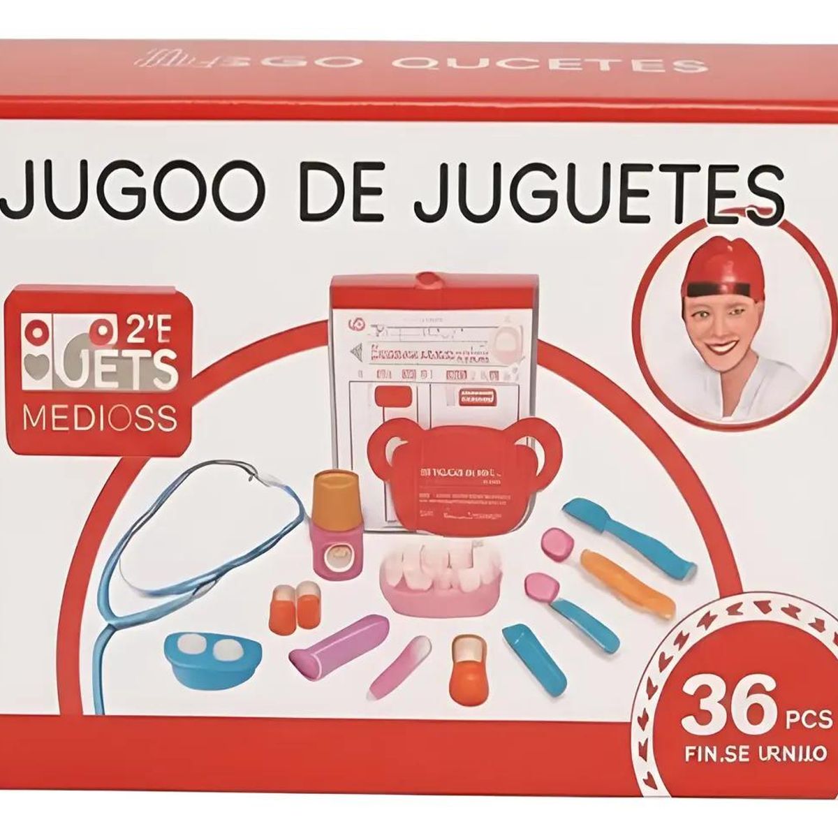 GENERICO - Kit Didáctico Infantil Dentista de Madera