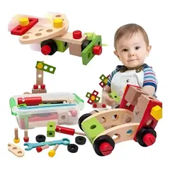 GENERICO - Juego de Herramientas de Madera para Construcción