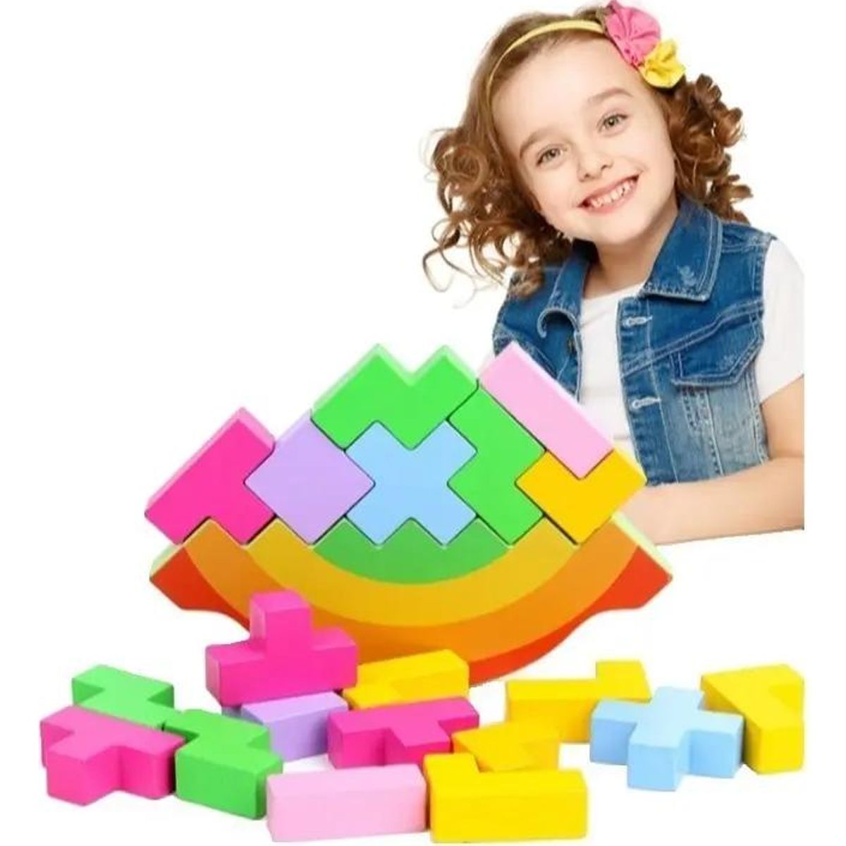 GENERICO - Bloques de Madera Didácticos para Niños