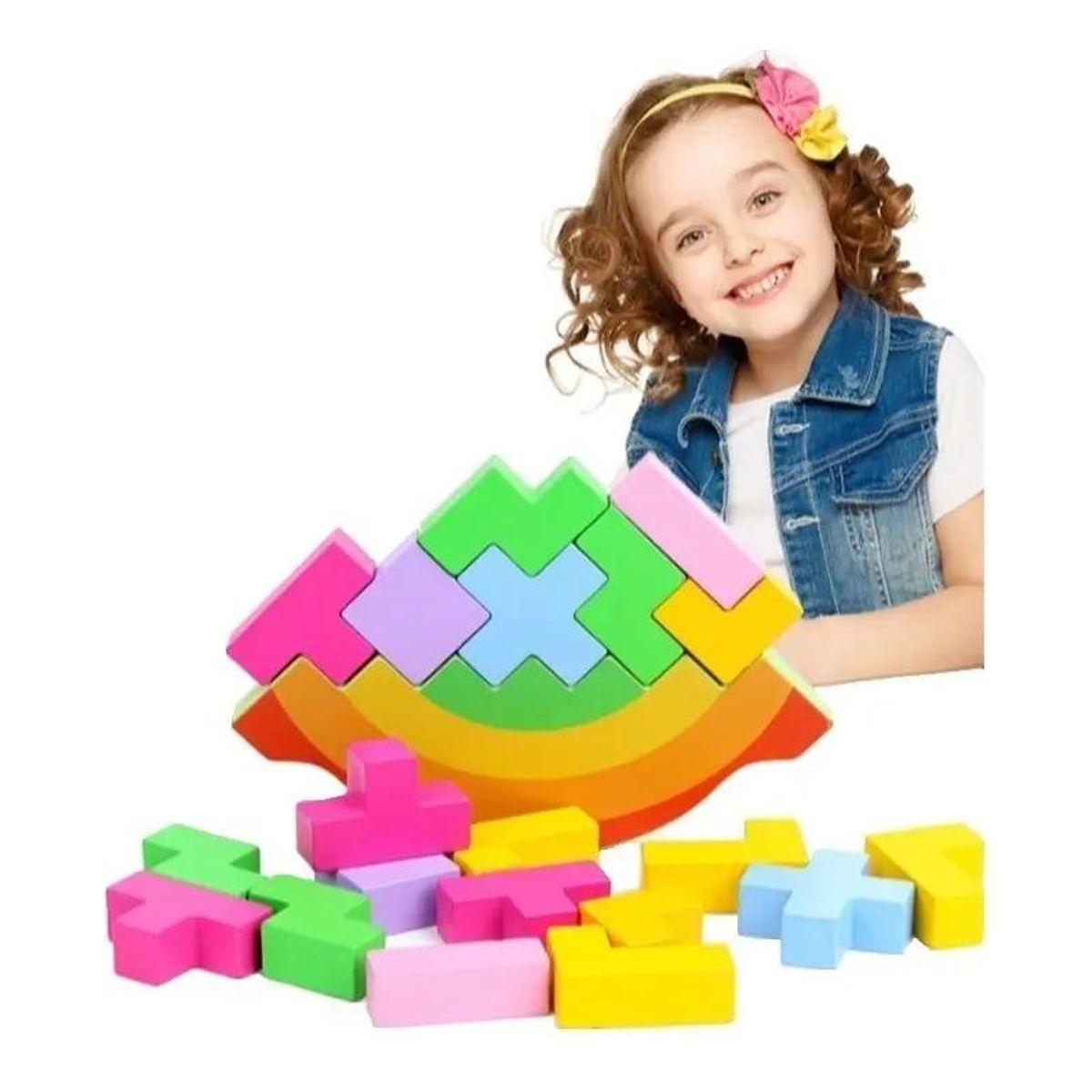 GENERICO - Bloques de Madera Didácticos para Niños