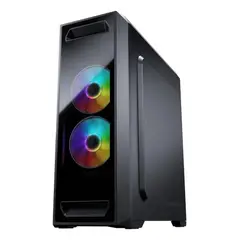 GENERICO - Gabinete Mid Tower MX350 RGB Negro