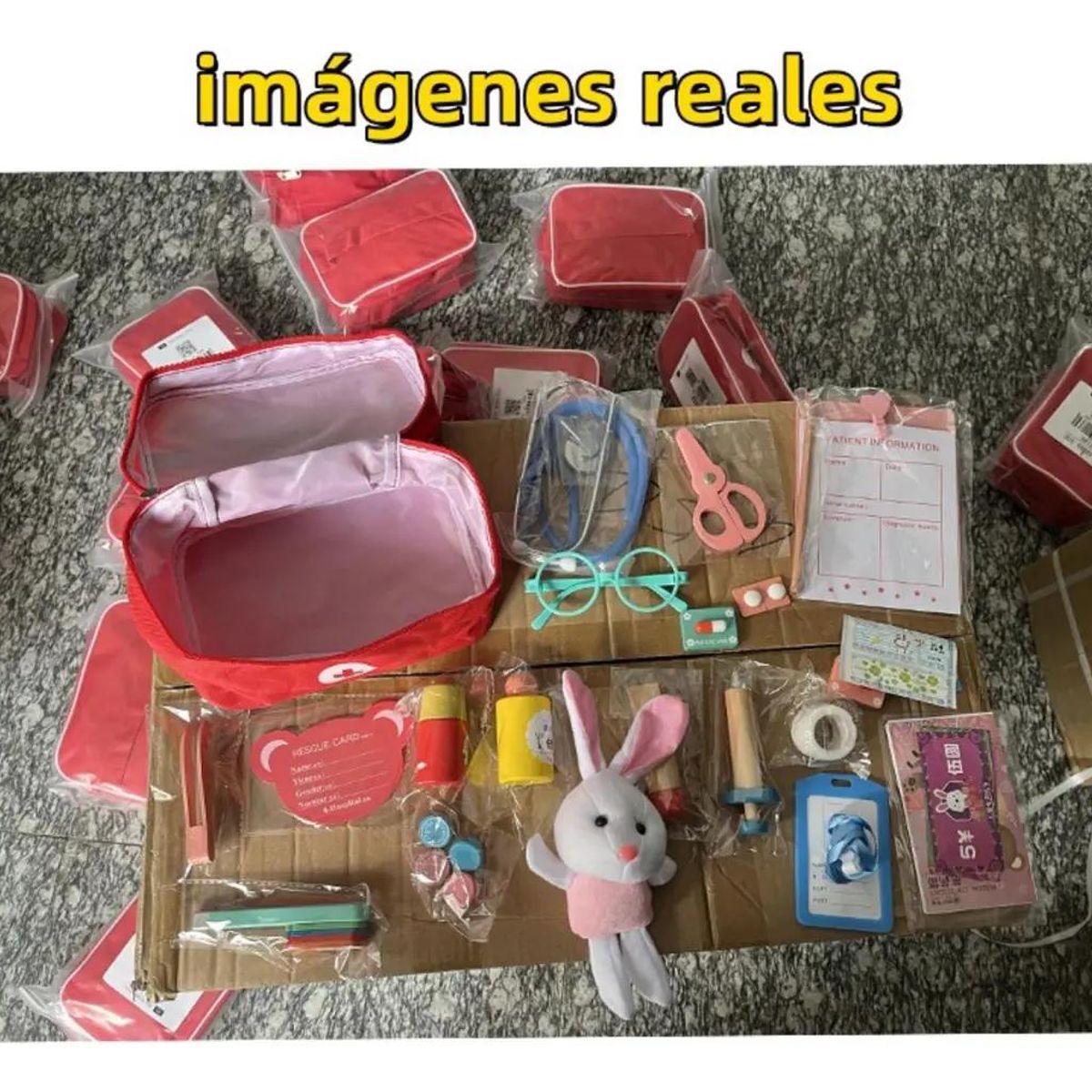 GENERICO - Set de Doctor de Madera para Niños Juego Educativo
