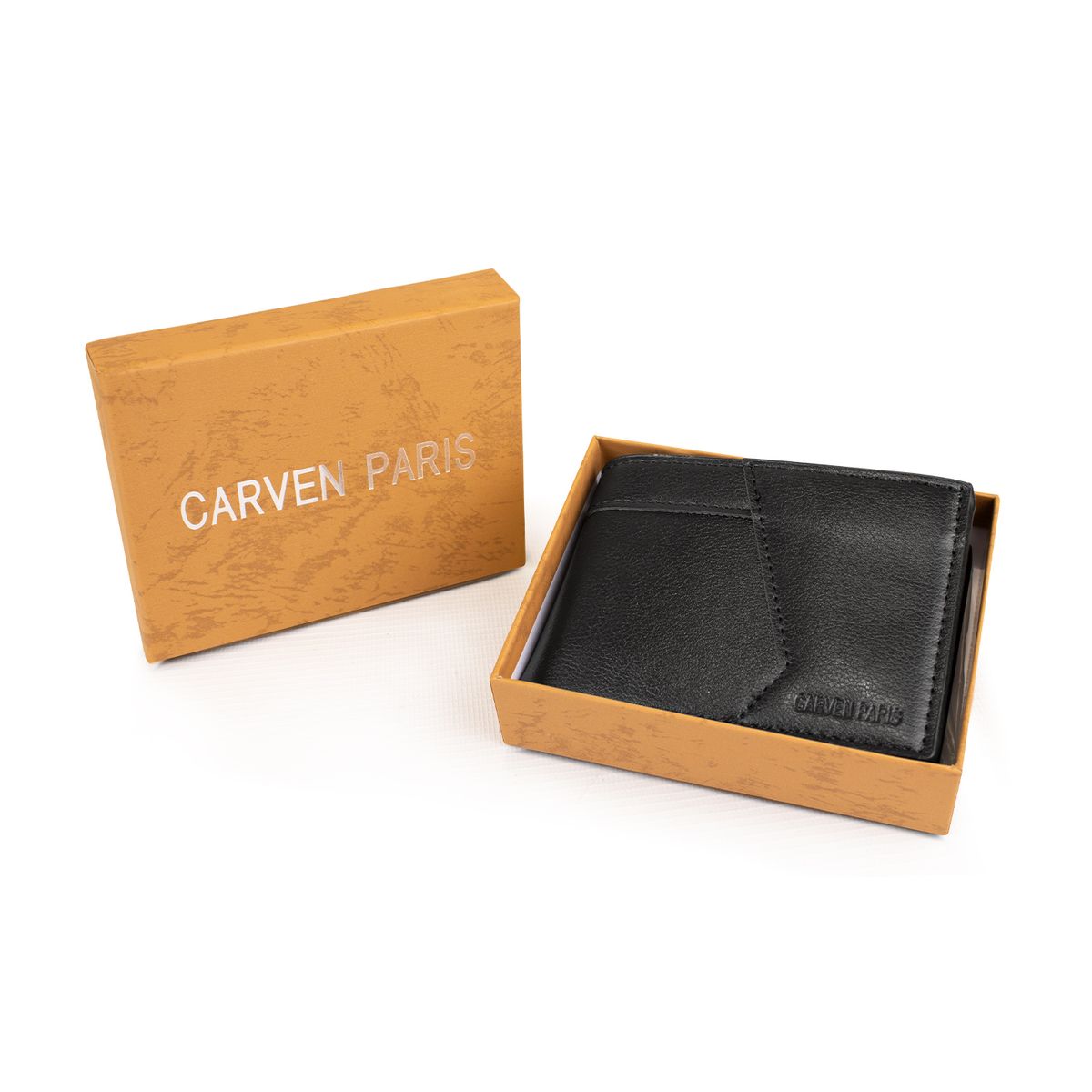 CARVEN - Billetera hombre Milan negra Carven Paris