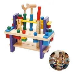 GENERICO - Banco de Herramientas de Madera Didáctico para Niños