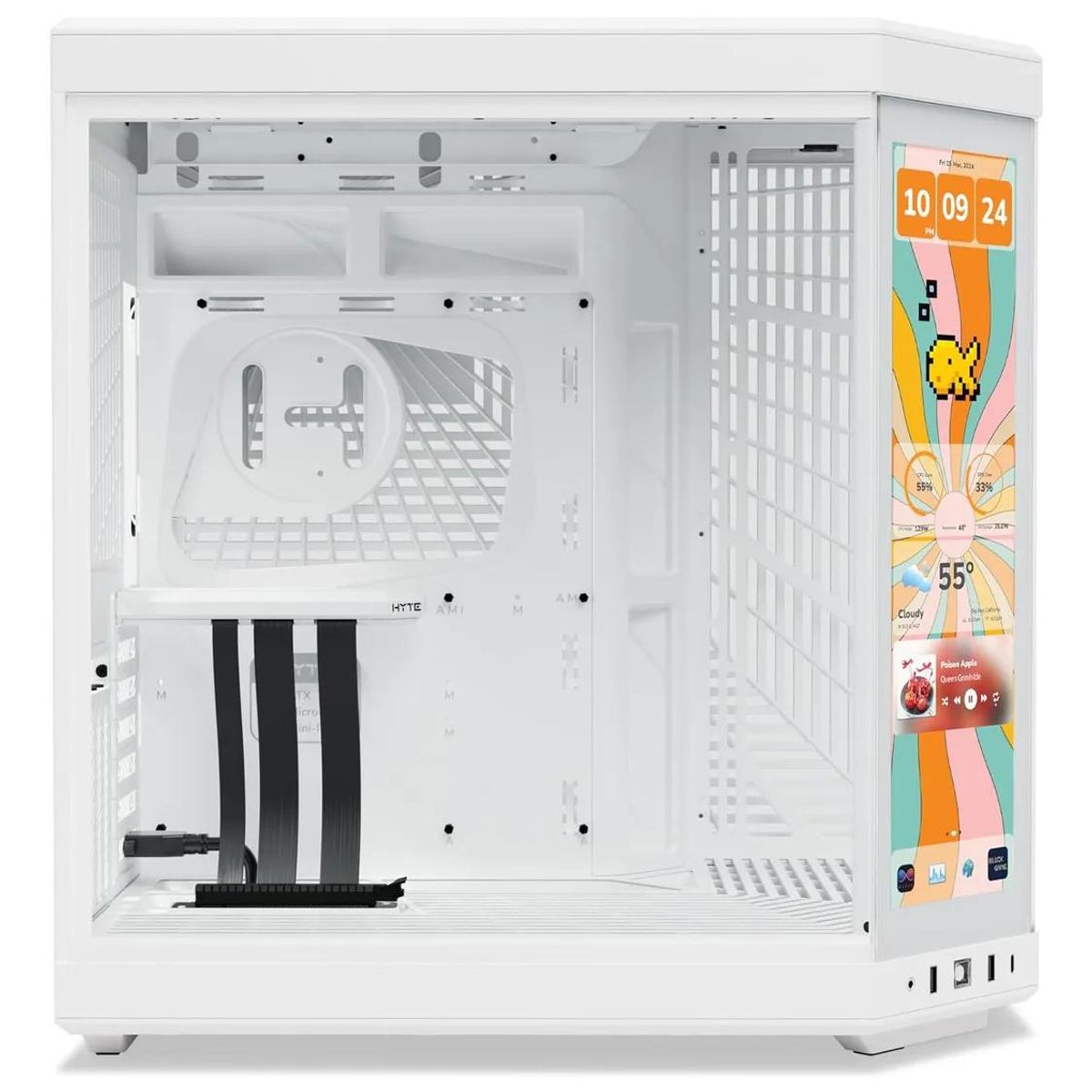 GENERICO - Gabinete Gamer Y70 Touch Infinite ATX con USB-C
