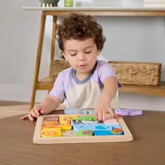GENERICO - Rompecabezas de Madera Zoológico para Niños