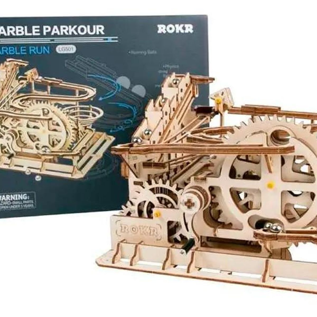GENERICO - Puzzle 3D Montaña Rusa de Mármol para Montar