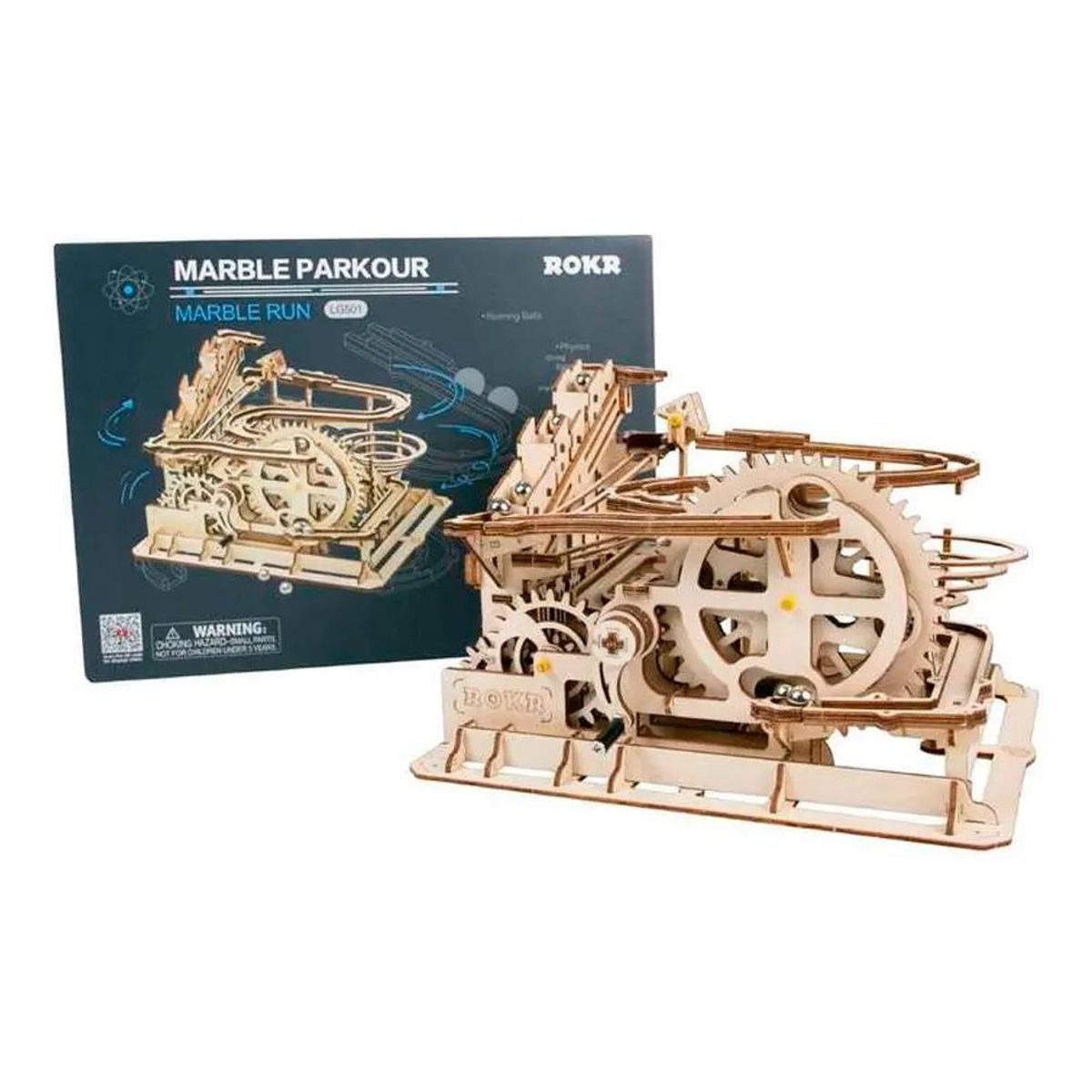 GENERICO - Puzzle 3D Montaña Rusa de Mármol para Montar