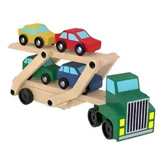 GENERICO - Camión Remolque Hidráulico de Madera para Niños