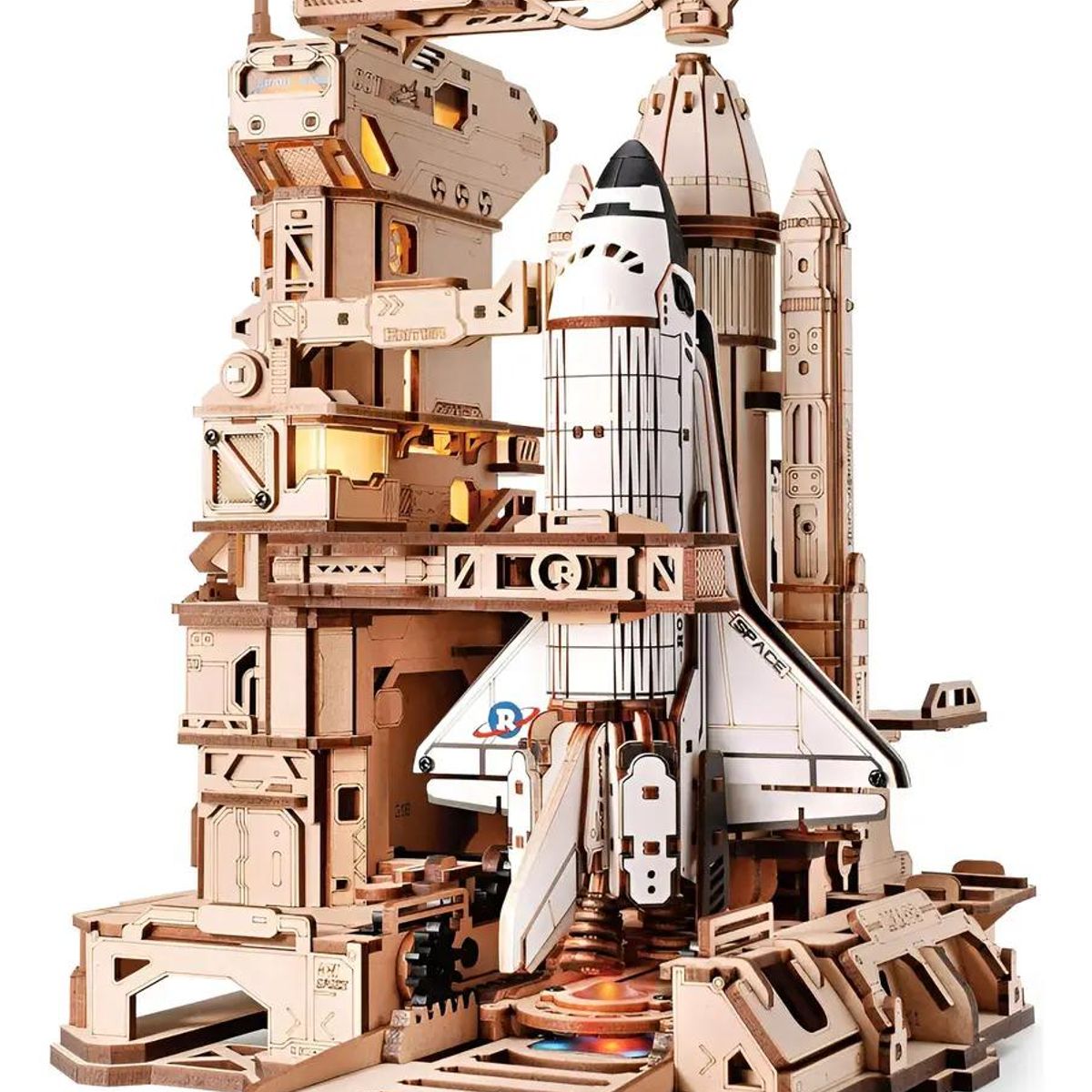GENERICO - Puzzle 3D de Madera Transbordador Espacial