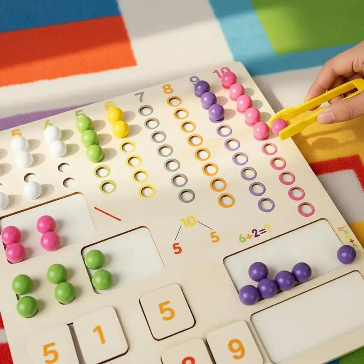 GENERICO - Juguete Didáctico Montessori para Educación Matemática