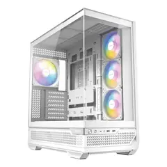 GENERICO - Gabinete Mid Tower Blanco con Iluminación ARGB para PC