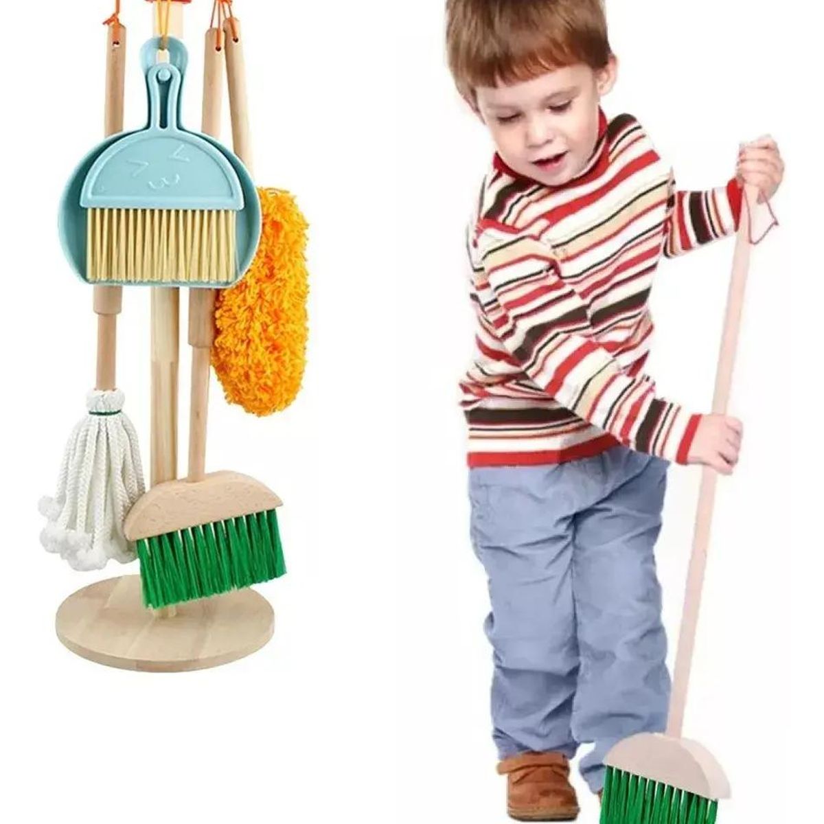 GENERICO - Kit de Aseo Didáctico para Limpieza de Madera