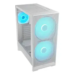 GENERICO - Gabinete Gamer Airface 180 Blanco con 3 Ventiladores
