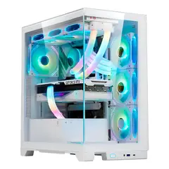 GENERICO - Gabinete ATX Prisma Pro Blanco con RGB y Vidrio