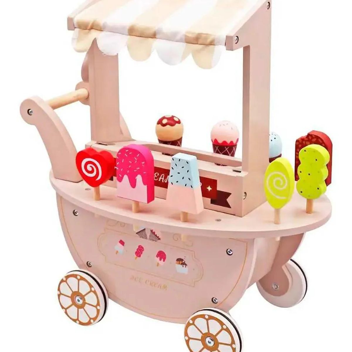 GENERICO - Juego de Heladería Infantil de Madera Multicolor
