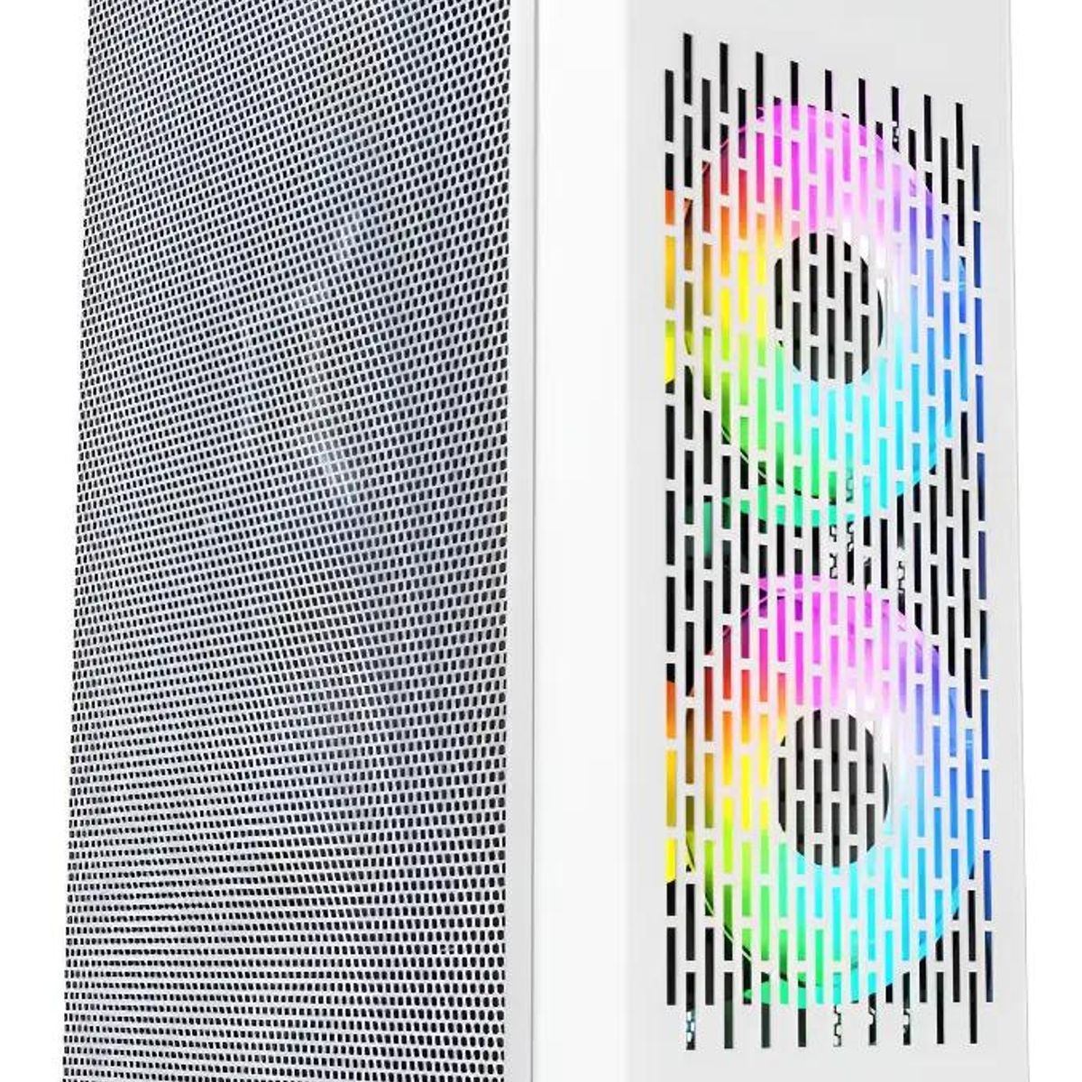 GENERICO - Gabinete Mini-ITX Blanco con Cooler y USB 3.0