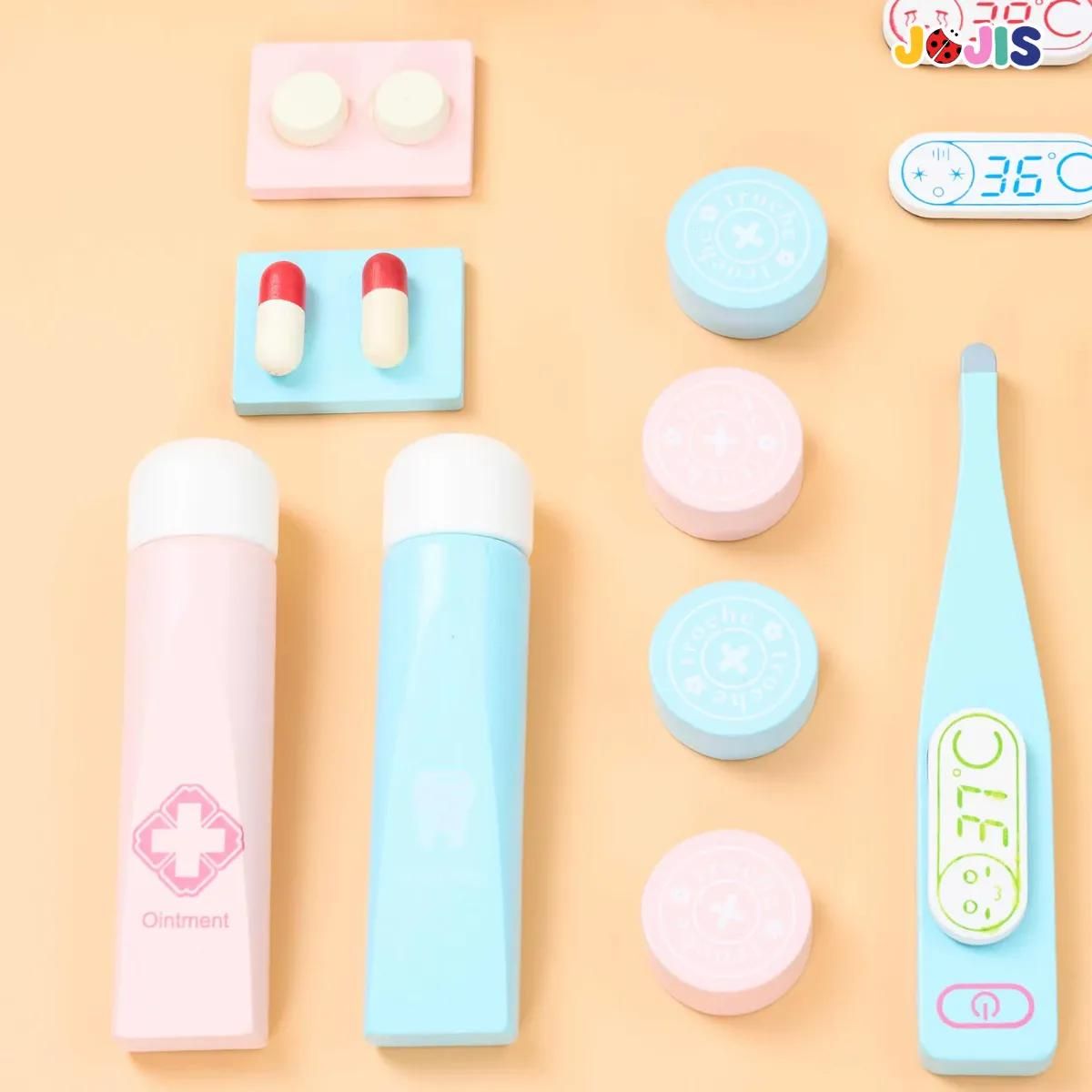 GENERICO - Set Médico Infantil de Madera con Maletín Educativo