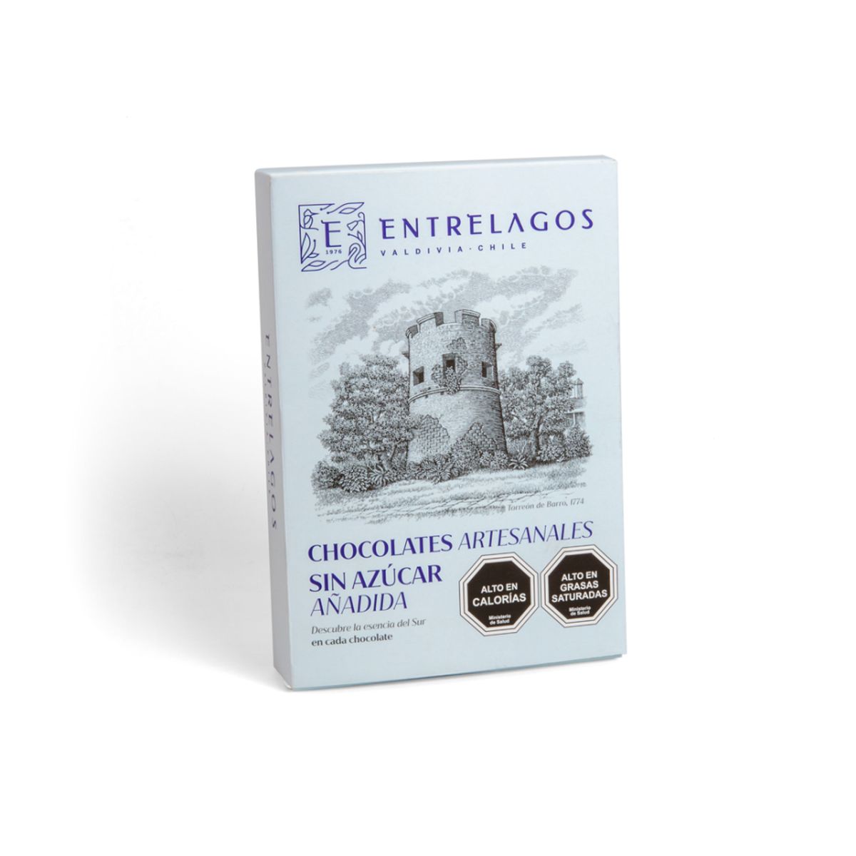 ENTRELAGOS - Bombón Torreón Entre Lagos Sin Azúcar Caja 92gr