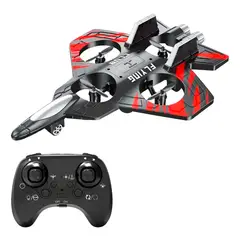 GENERICO - Drone Avión A Control Remoto Planeador Con Luces Rojo