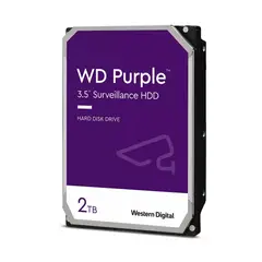 WD - Disco Duro de Videovigilancia Purple 2TB 3.5” SATA 6Gbs 5400RPM WD23PURZ