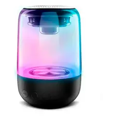 GENERICO - Parlante portátil Bluetooth con luces de colores