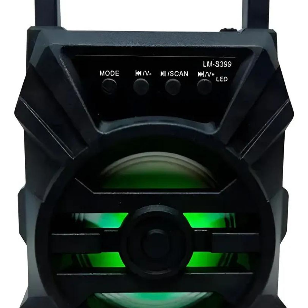GENERICO - Parlante portátil Bluetooth con luz LED y puerto USB