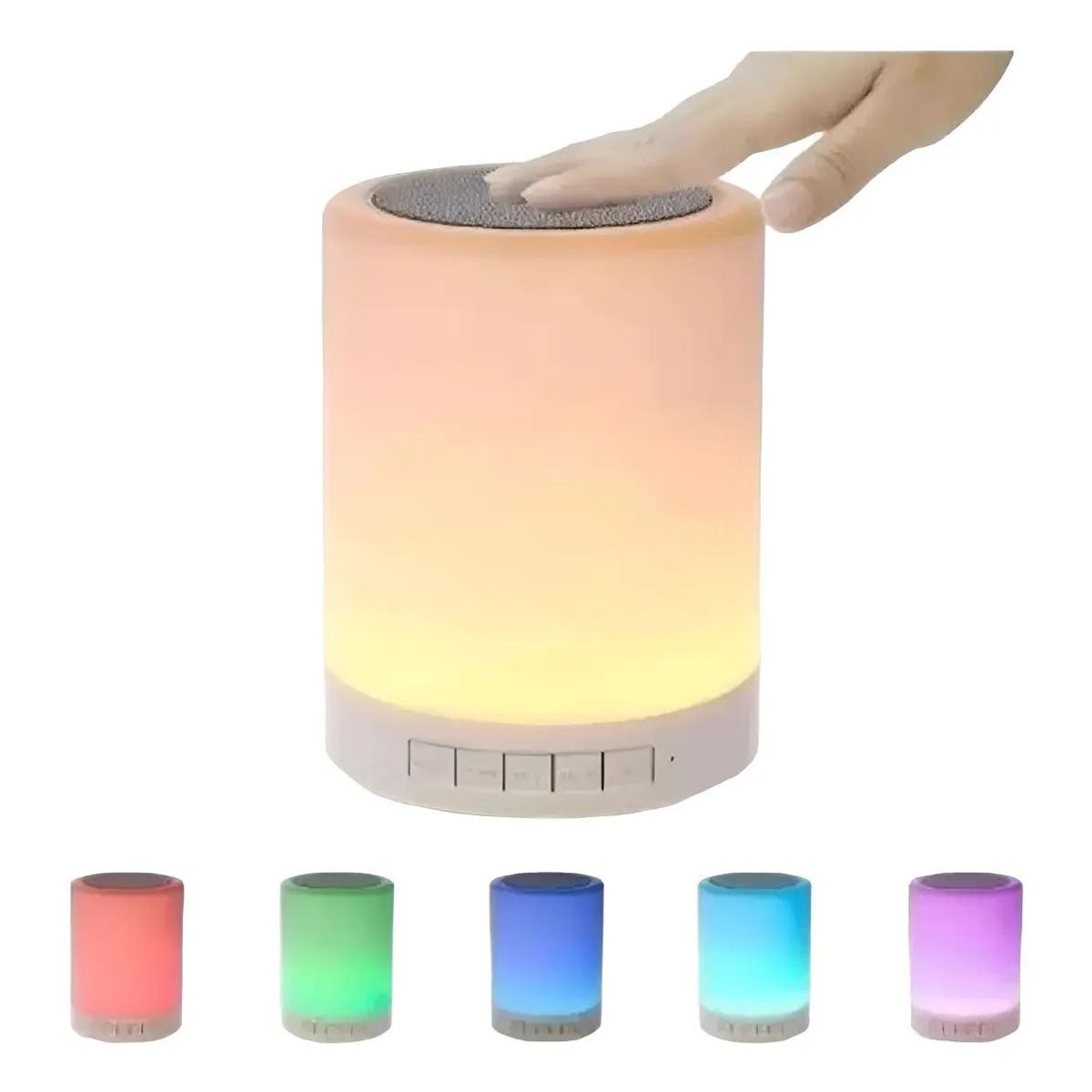 GENERICO - Parlante Bluetooth Recargable con Luz y Control Táctil