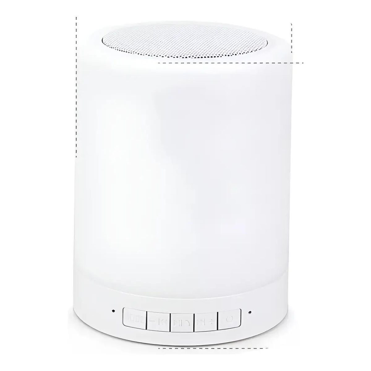 GENERICO - Parlante Bluetooth Recargable con Luz y Control Táctil