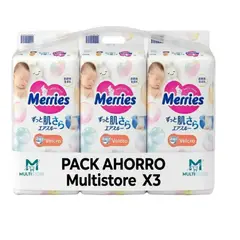 MERRIES - Pañales Desechables Recien Nacido Super Jumbo 228 Un