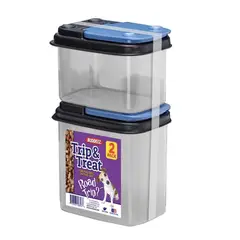 GENERICO - Pack Viaje, contenedores 0,94L 1 Kg app + 0,56L 500 gr app - BPA free - Buddeez