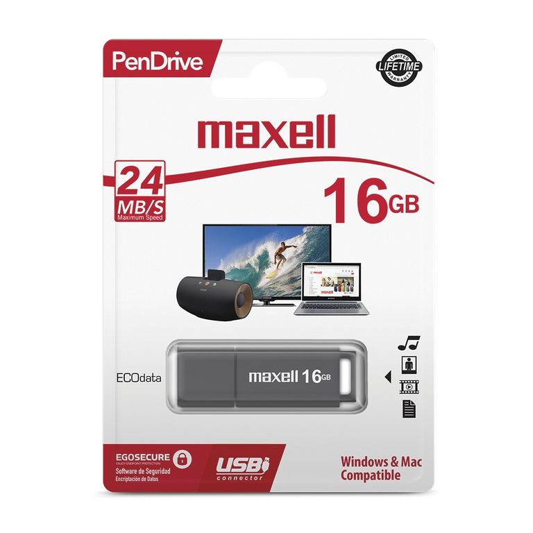 Pendrive Maxell Sil 16gb  Superstore