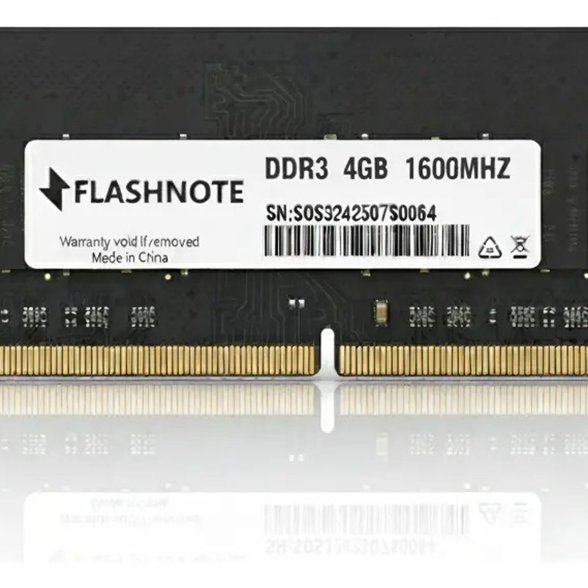 FLASHNOTE - Memoria Ram Flashnote 4gb Ddr3 1600 Mhz Sodimm 1.5v Para Notebook