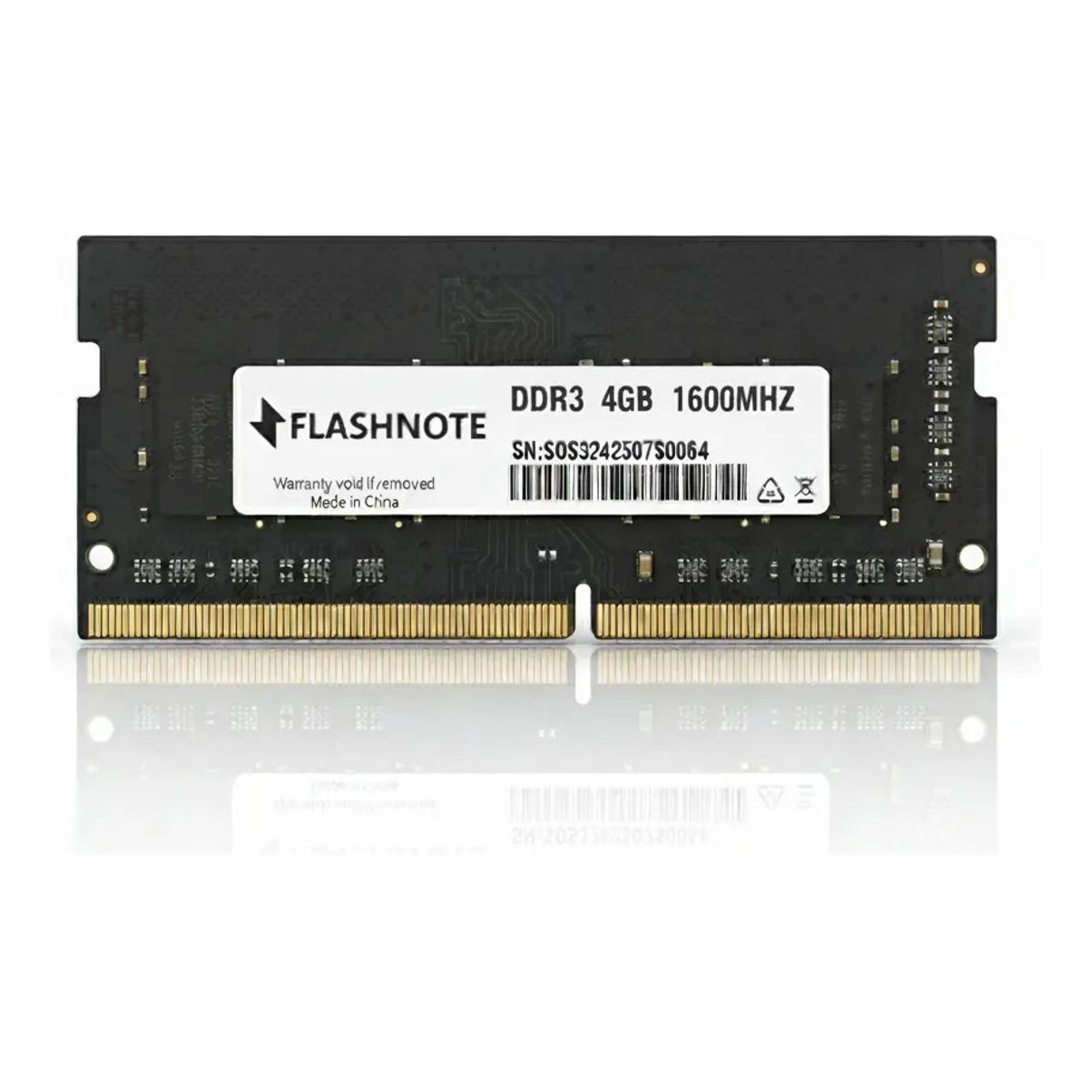FLASHNOTE - Memoria Ram Flashnote 4gb Ddr3 1600 Mhz Sodimm 1.5v Para Notebook