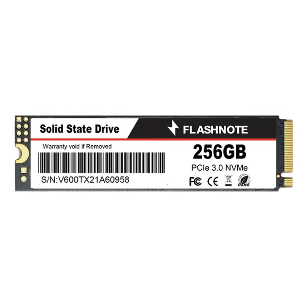 FLASHNOTE - Ssd Nvme Flashnote 256gb M.2 2280 Pcie 3.0 3500mbs Interno Pc Notebook Negro