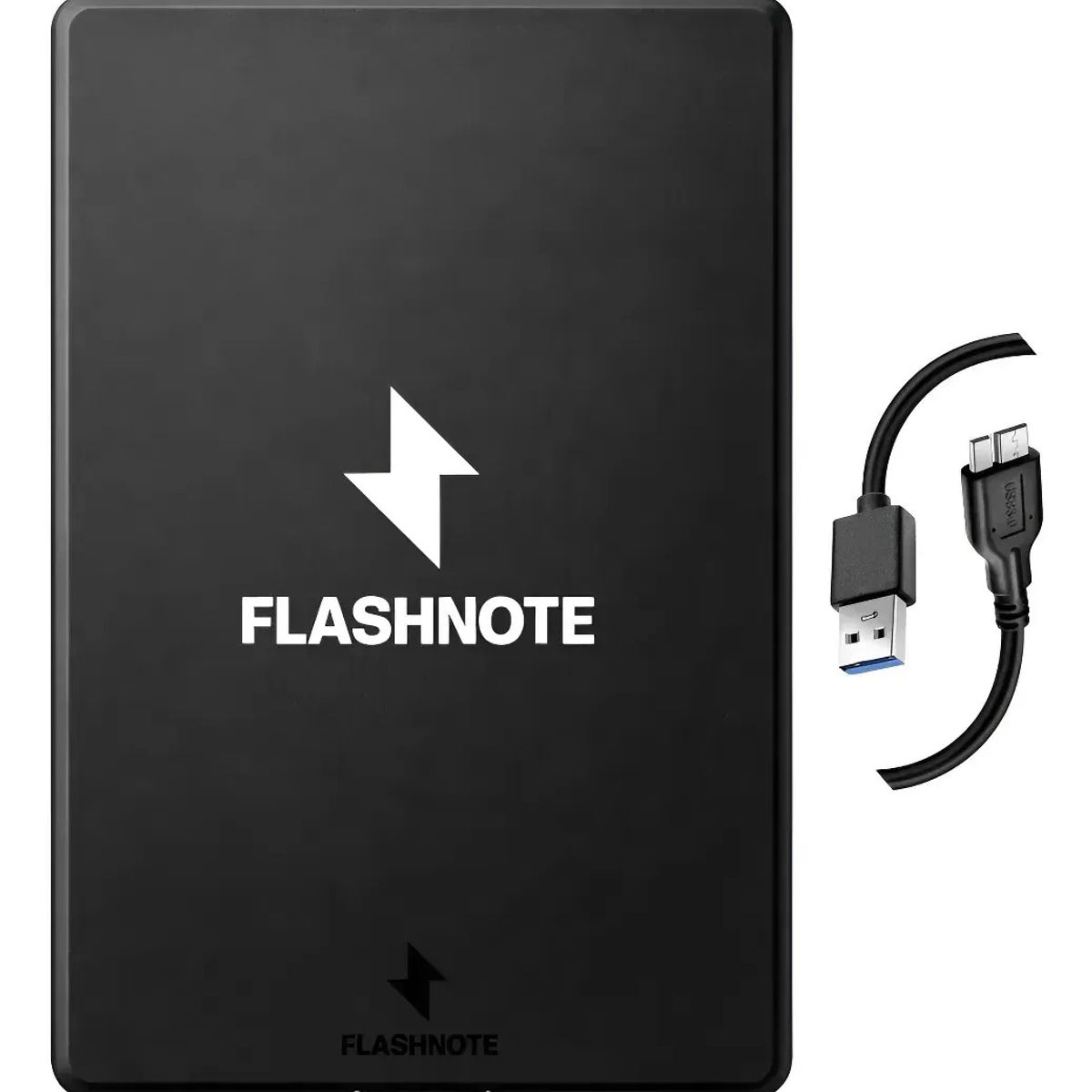 FLASHNOTE - Disco Duro Externo Flashnote 500gb Usb 3.0 + Funda Antigolpes Compatible Con Pc Notebook Mac Macbook