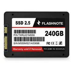 FLASHNOTE - Disco Sólido Ssd 240gb 2.5 Interno - Hasta 550 Mbs Lectura Y 500 Mbs Escritura - Alto Re
