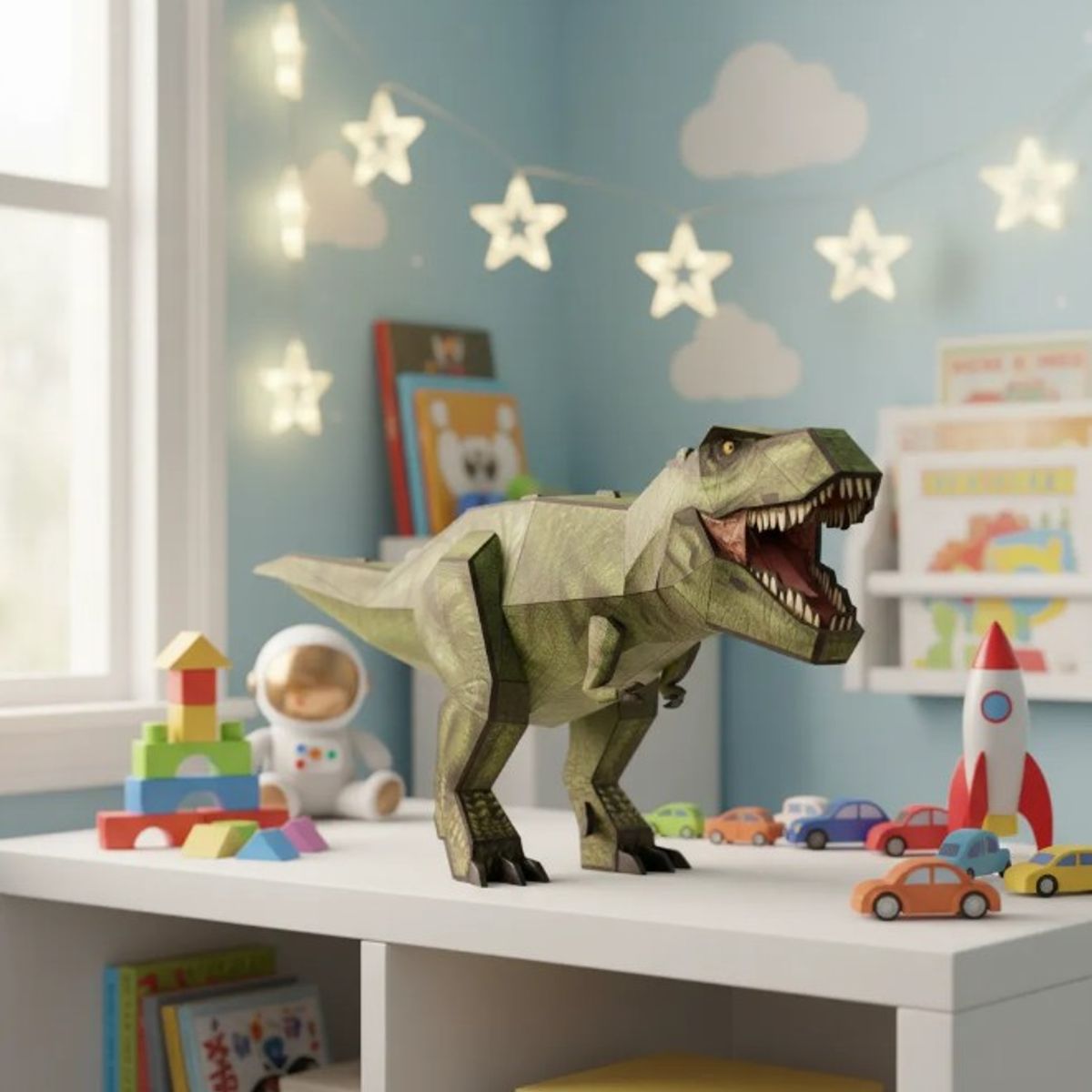 GENERICO - Figura Armable 3d Tiranosaurio Rex 36 Piezas