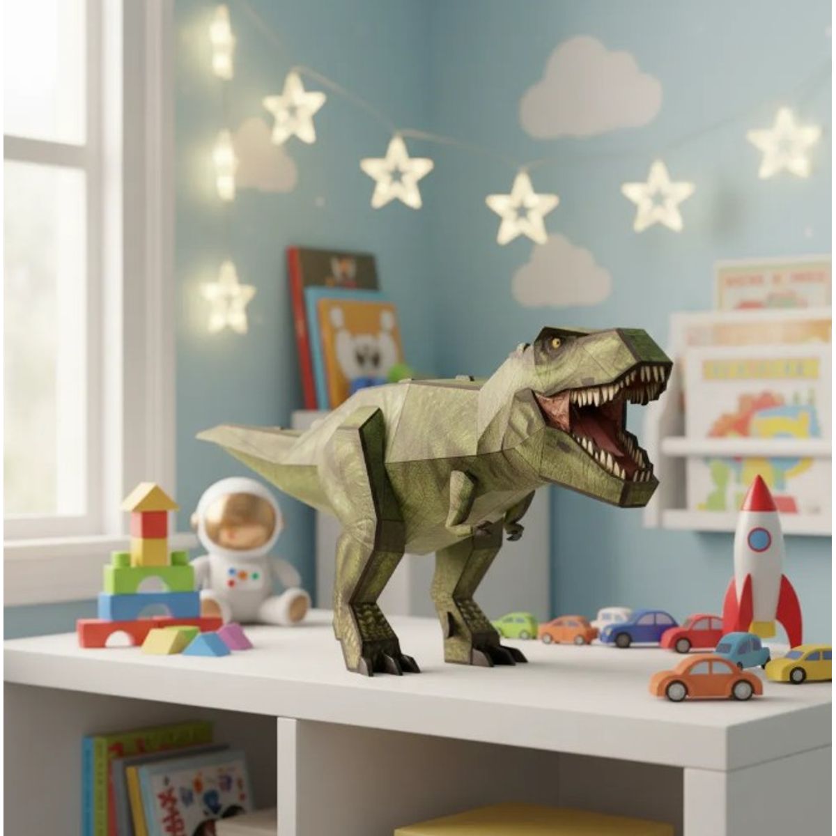 GENERICO - Figura Armable 3d Tiranosaurio Rex 36 Piezas