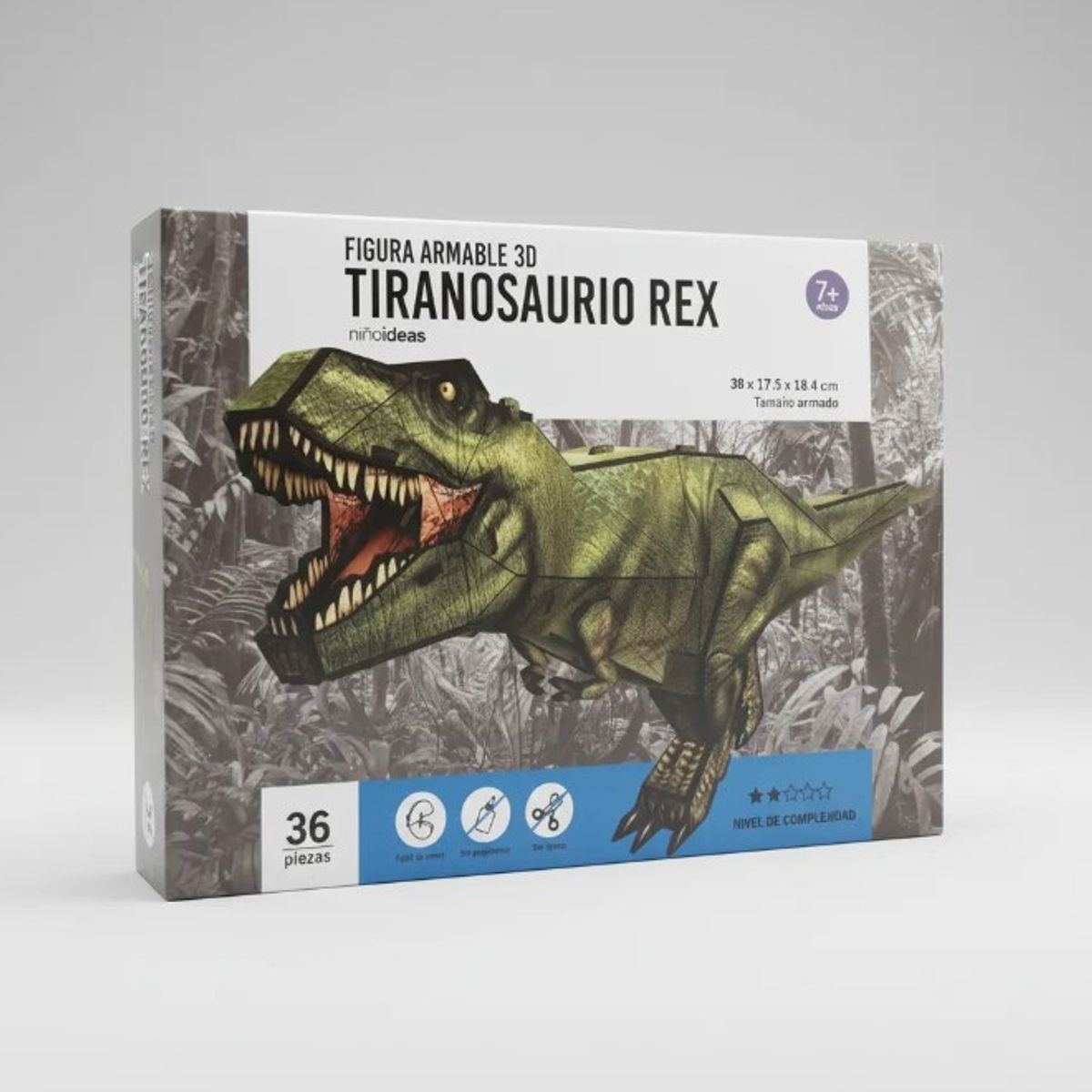 GENERICO - Figura Armable 3d Tiranosaurio Rex 36 Piezas