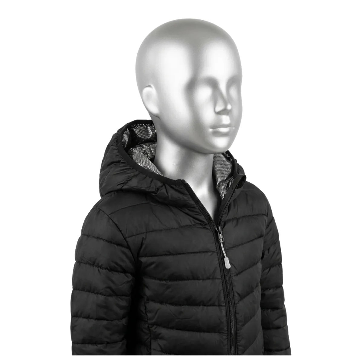 EKOL TACTICA MILITAR - Chaqueta Puffer Para Niños Con Forro Térmico Reflectante Y Capucha Negra