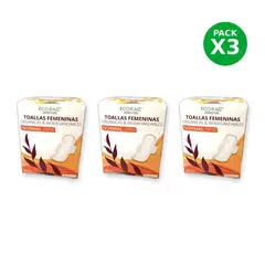 ECORAIZ - Toallas Femeninas con alas biodegradables