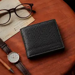 CARVEN - Billetera hombre Lucca negra con monedero Paris