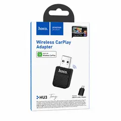HOCO - Adaptador Inalámbrico CarPlay HU3 Tony USB Plug & Play