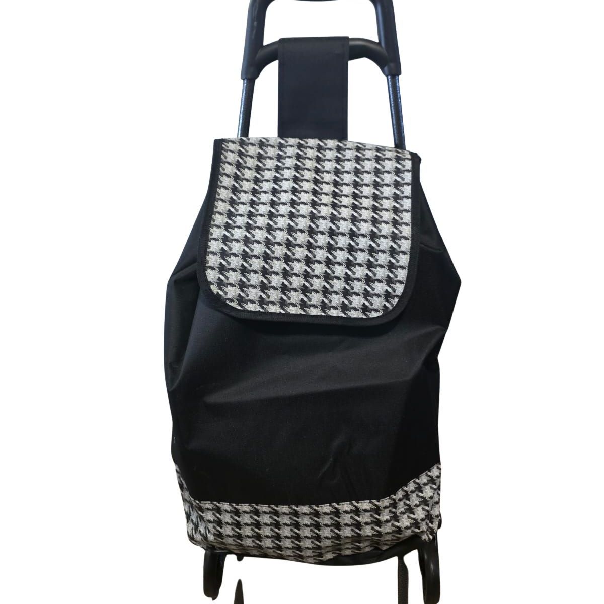 GENERICO - Carro de Compras / feria con Asiento Plegable y 6 Ruedas de patin Reforzadas
