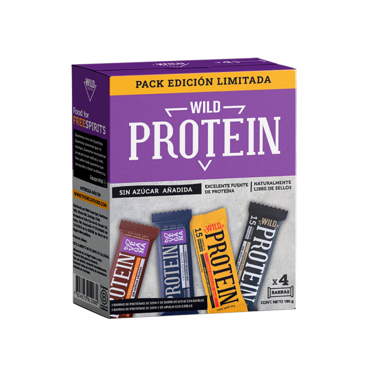 GENERICO - Barra de Proteina Wild Protein mix sabores 45g