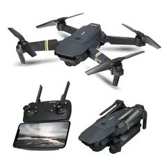 GENERICO - Drones Con Camara Wifi App Recargable Color Negro